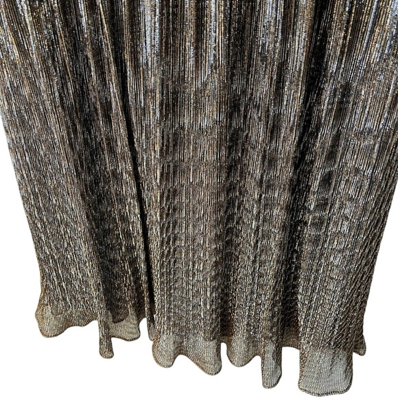 Joseph Ribkoff Gold and Silver Metallic Elegant Cocktail Party Dress - Picture 9 of 15